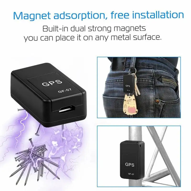 Mini GF 07 GPS Car Tracker Real Time Tracking Anti Theft Lost Locator Strong Magnetic Mount SIM Message Positioner