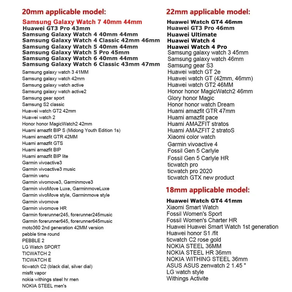 Two-color Flower Design Floral Engraved Silicone Strap 18/20/22mm, For Amazfit GTR, Huawei,Garmin Samsung Galaxy Watch 7 6 5 4