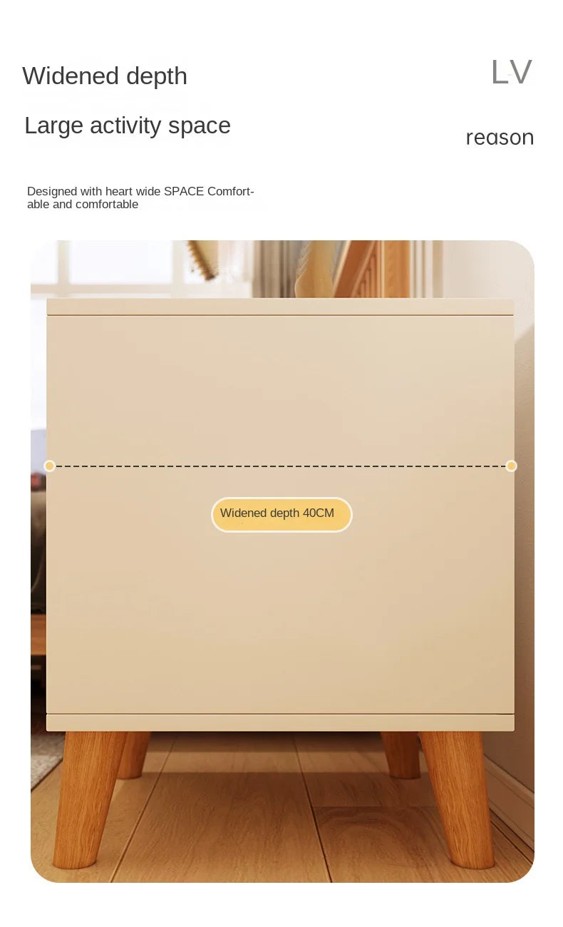 Multifunctional Storage Cabinet for Cats Beds Solid Wood Cat Litter Bedside Table Simple Small Bedside Table Bed Accessories