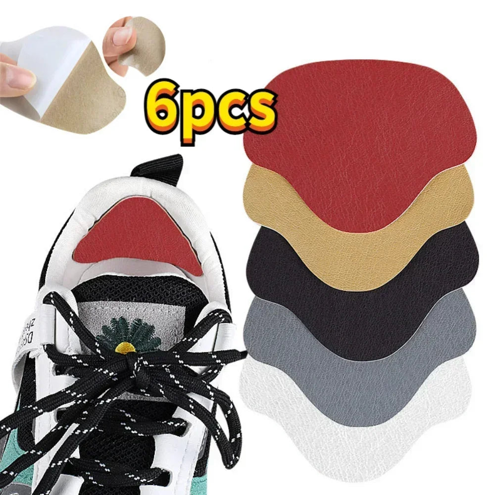 6pcs Sports Shoes Repair Stickers Suede Heel Protector Anti-Wear Repair Holes Self-adhesive Patches Insoles Pad Foot Care Insert