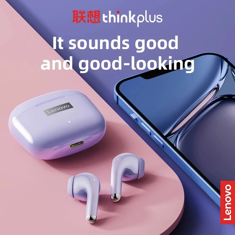 Upgraded Lenovo LP40 Pro TWS Earphones Wireless Bluetooth 5.1 Sports Noise Reduction Earphones Touch 250mAH Headset