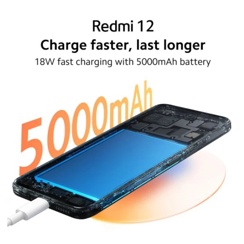 Xiaomi Redmi 12 Global Version 128GB 8GB 256GB 6.79" 90Hz DotDisplay MediaTek Helio G88 IP53 50MP Camera Redmi12