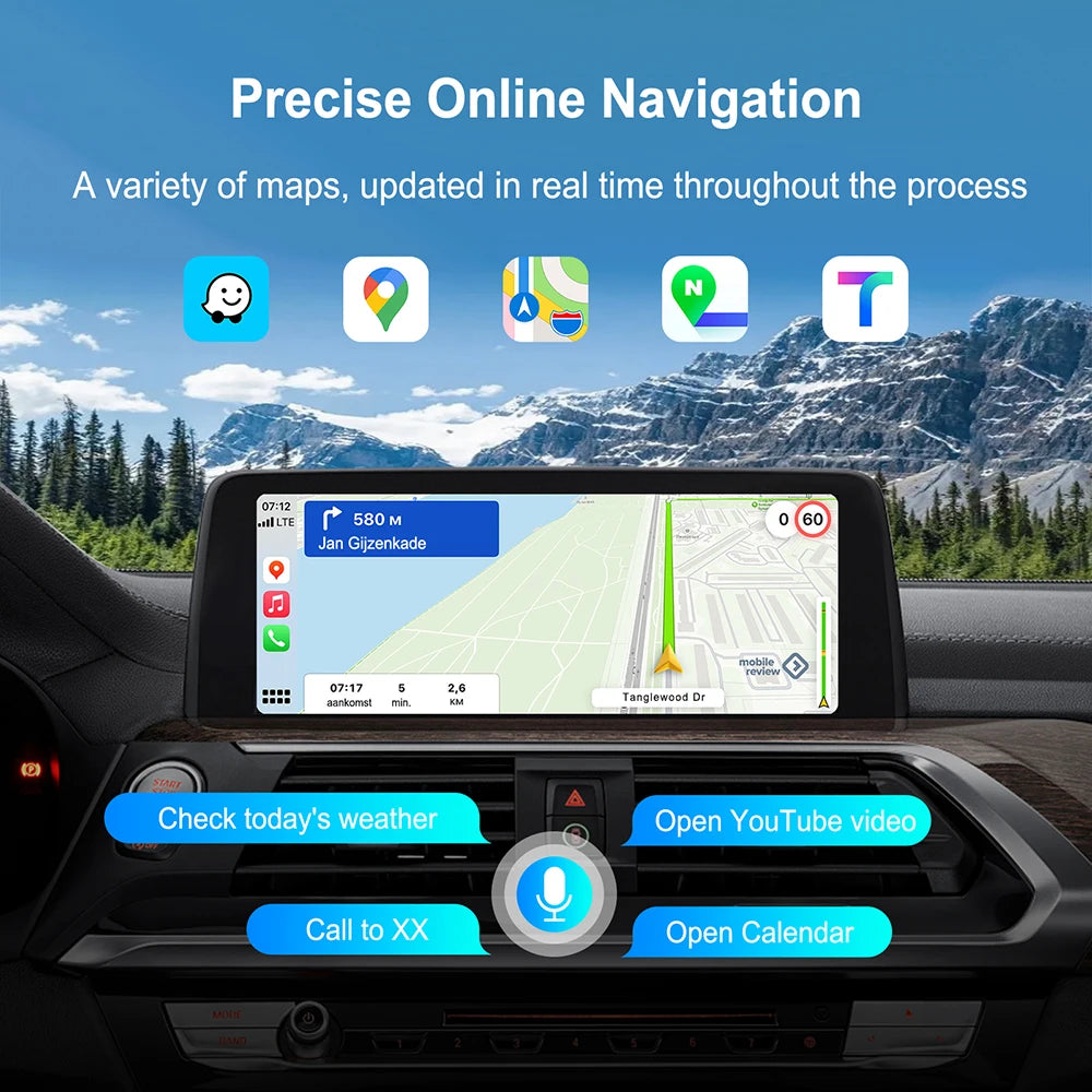 Wireless CarPlay Android Auto for BMW NBT CIC System 1 2 3 4 5 6 7 Series X1 X3 X4 X5 X6 MINI E60 E84 E70 F26 F25 F10 F11F20 F21