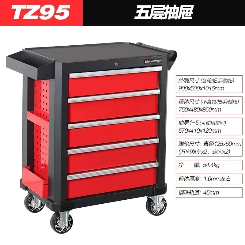 Garage Trolley Tools Cabinet Garage Organizer Storage Box Workshop Tool Cart Accessories Carro De Herramientas Tools Packaging