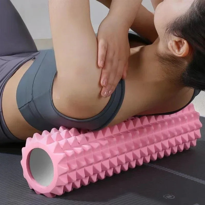 1pc Foam Massage Roller, Hollow Yoga Column Fitness Equipment for Muscle Massage, Physiotherapy and Sports Rehabilitation Rolle
