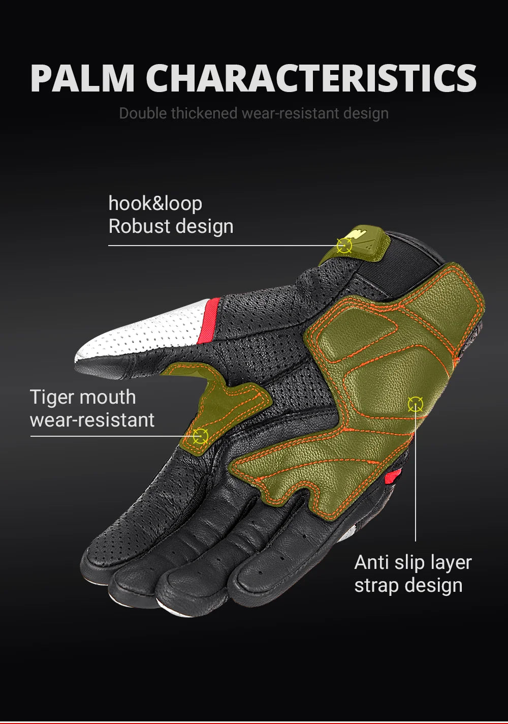 Motorcycle Racing Gloves Men Leather Gloves Summer Breathable Motorbike Guantes Moto Motocross Cycling Gloves Protective