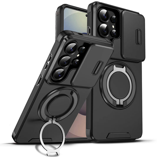 Armor Bag Shockproof Lens Case for Samsung Galaxy S26 Ultra A57 5G S25 FE S23 S24 Plus S21 S22 A17 A37 A56 A36 A16 A55 A35 A15