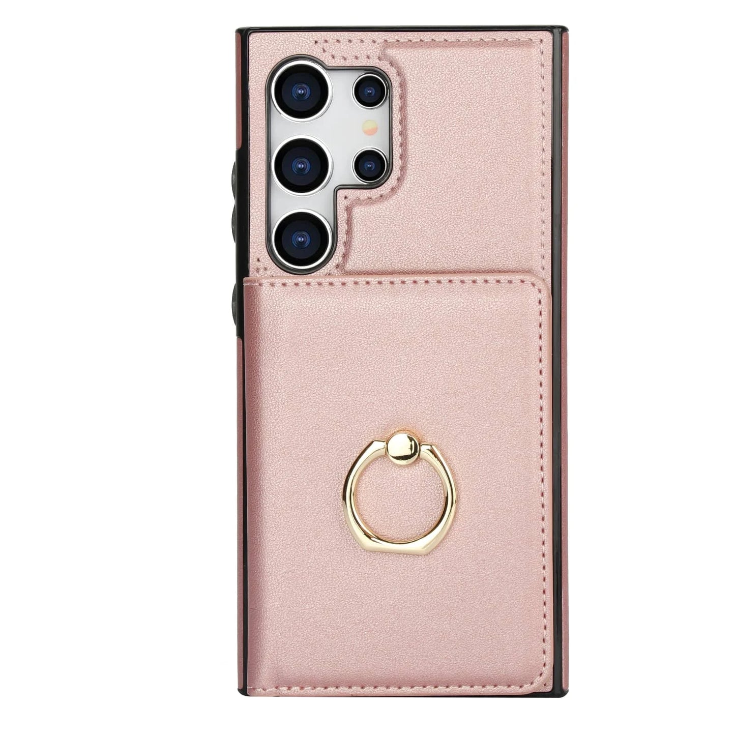 Wallet Case with Card Holder, 360° Rotation Ring Kickstand Magnetic Clasp for Samsung Galaxy S25 S24/S23/S22/S21 Ultra/Note 20