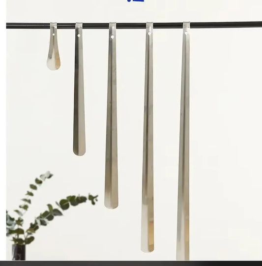 Metal Shoes, long handles, extra long shoes, horns, 16.5-inch heavy duty stainless steel for men, women and children