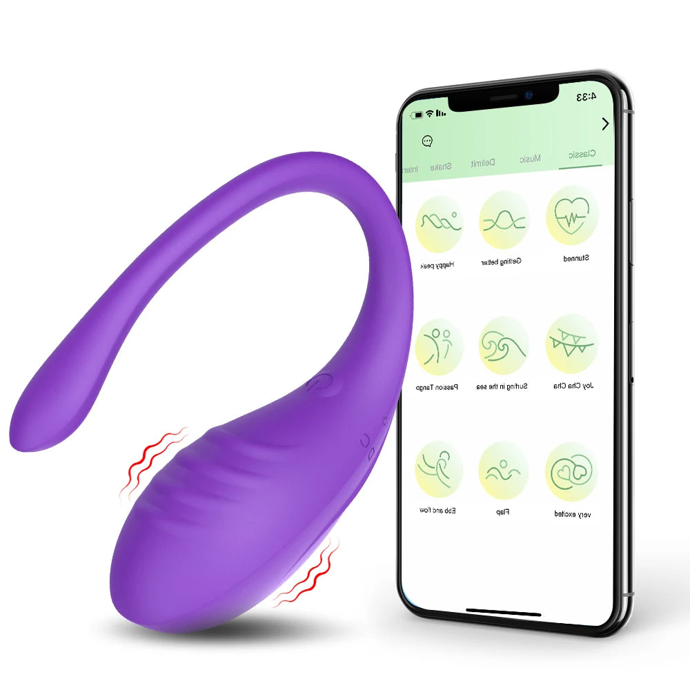 Wearable Massager Mini Vibrator Vibrator with App Remote Control Vibration Remote Controller Couple Love Sex Toy Adult Products