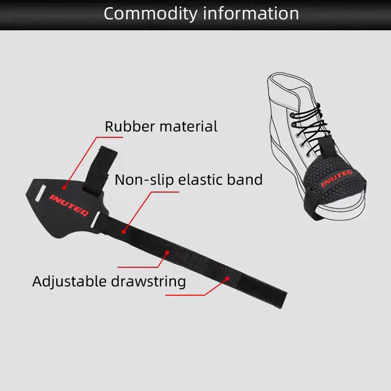 Motorcycle Shift Pad Rubber Boot Protective Cover Adjustable Shifter Shield Anti Slip Pad Shoe Cover Motorcycle Shoe Protection