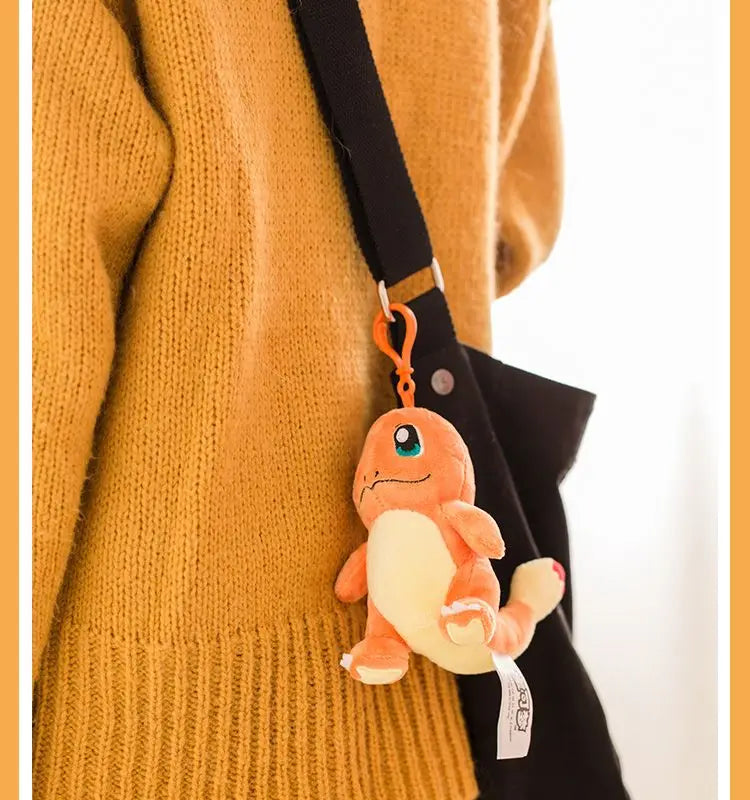 Clearance_Original Pokemon Plush Keychain Cartoon Toys Pikachu Charmander Psyduck Squirtle Snorlax Wobbuffet Doll Kids Kawai Toy