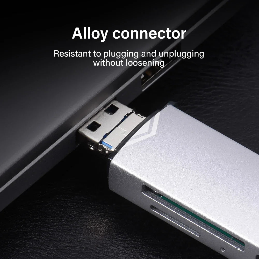 JASTER 6 In 1 Multifunction USB 3.0 Card Reader U Disk TYPE-C/Usb/Tf/Sd Flash Drive Memory Card for Adapter Phone Laptop Compute