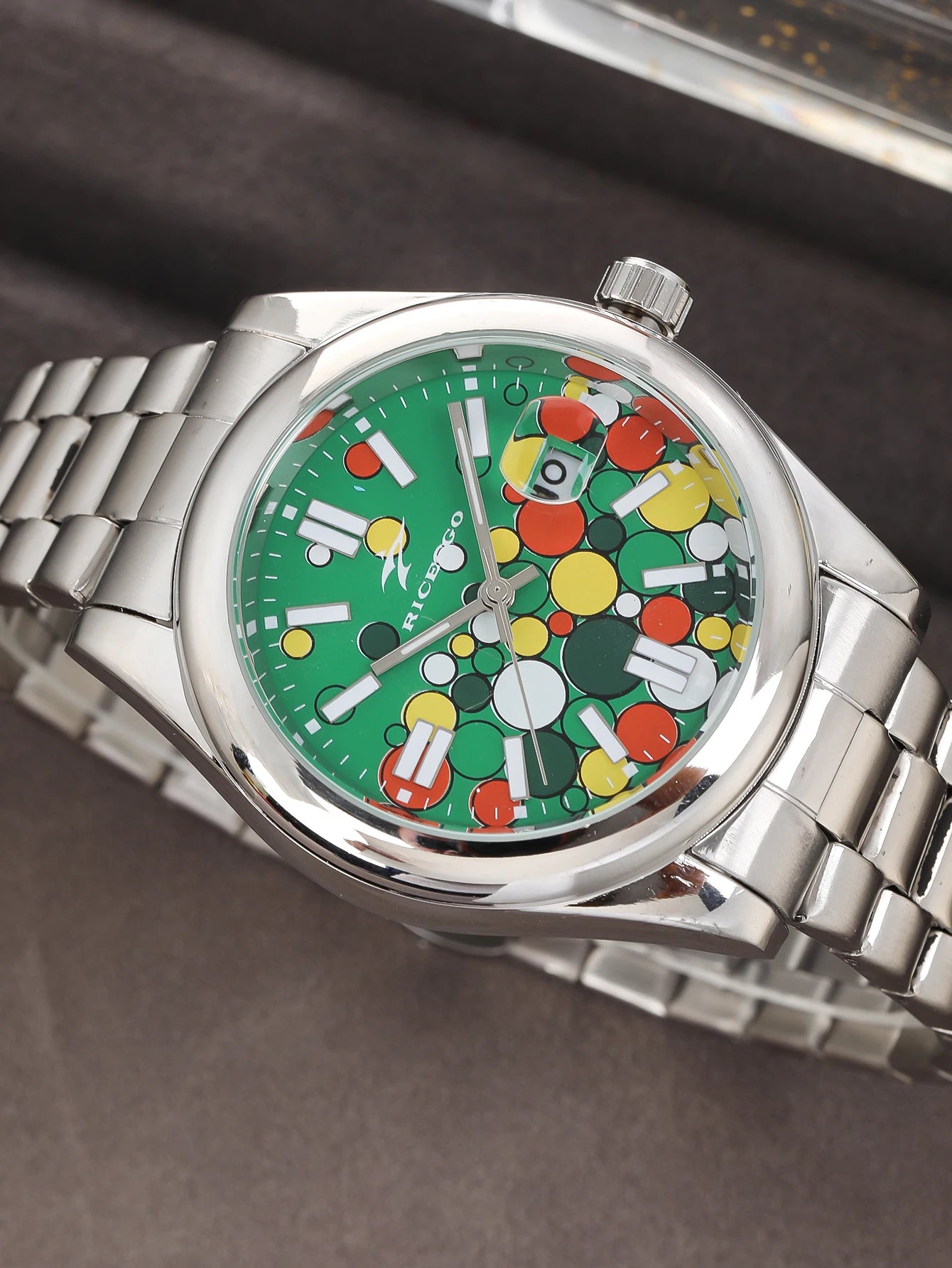 Classic Men's Quartz Watch Luxury Fashion Calendar Date Clock Round Glass Mirror Stainless Steel Business Wristwatch for Gifts ﻿