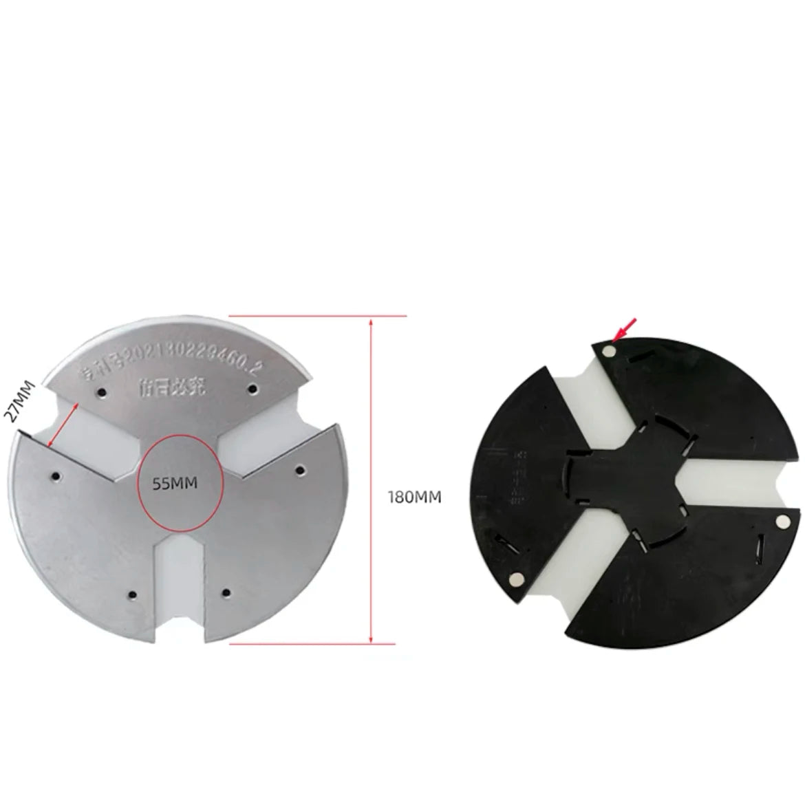 K11-200 K11-250 K11-320 Aluminum chuck cover, dustproof cap waterproof and iron cut dustproof chuck