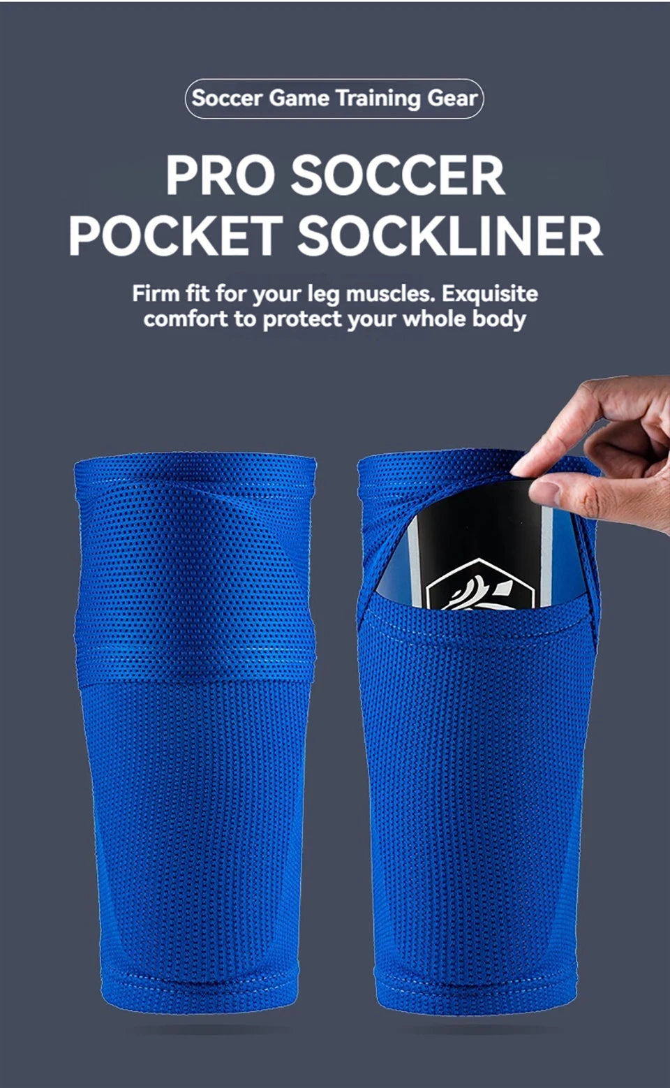 Loogdeel New Soccer Shin Guards Sleeves for Kids Youth Adults- Sleeves for Footoall Games,Sleeves with Optimized lnsert Pocket