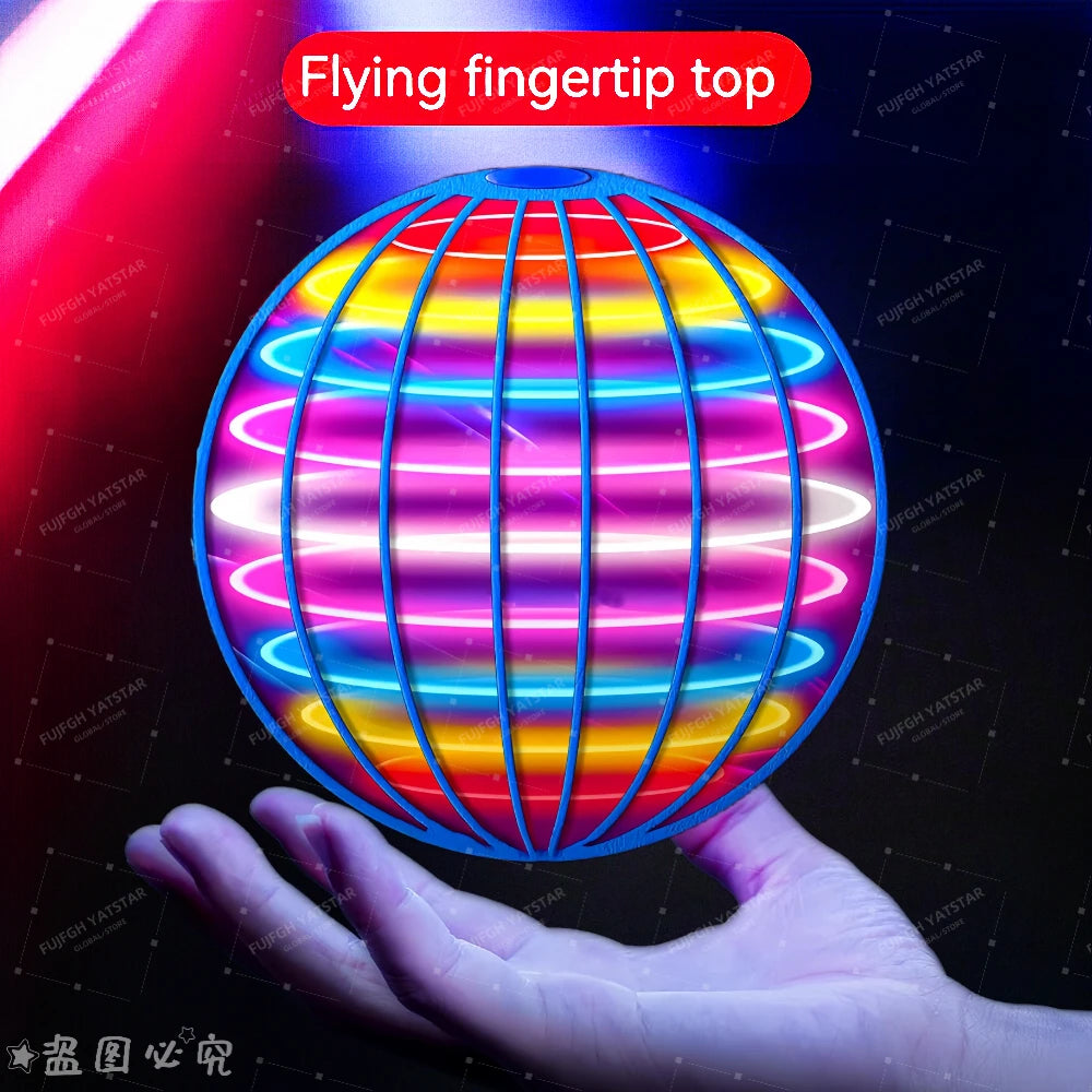 Magic Ball Rotating Flying Ball Decompression Fingertip Toy Can Rotate Free Route Flying Ball Novelty Decompression Luminous Toy