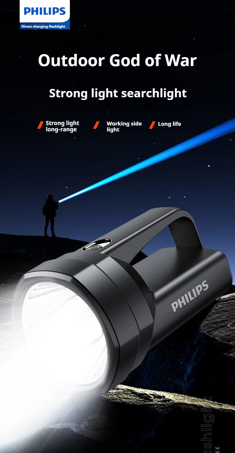 Philips new SFL3121 flashlight strong searchlight with side light can be used for a variety of lighting