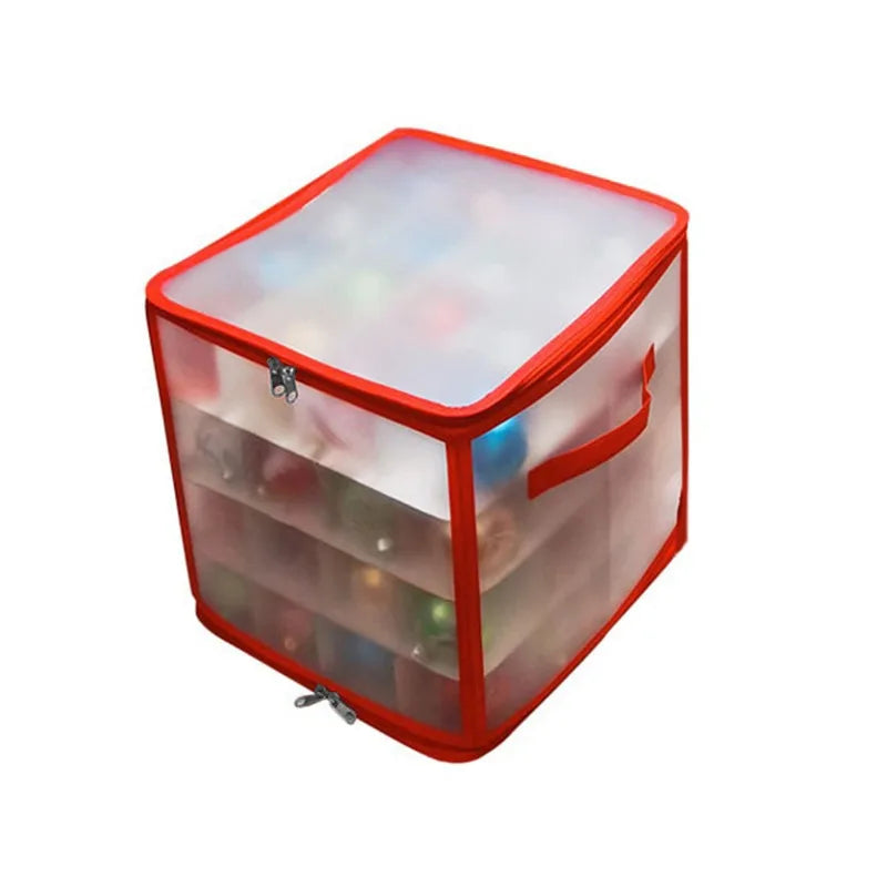 64-Grid Baubles Storage Box Christmas Balls Storage Xmas Tree Decorations Organizer Bauble Storage Divider Toys Storage Box