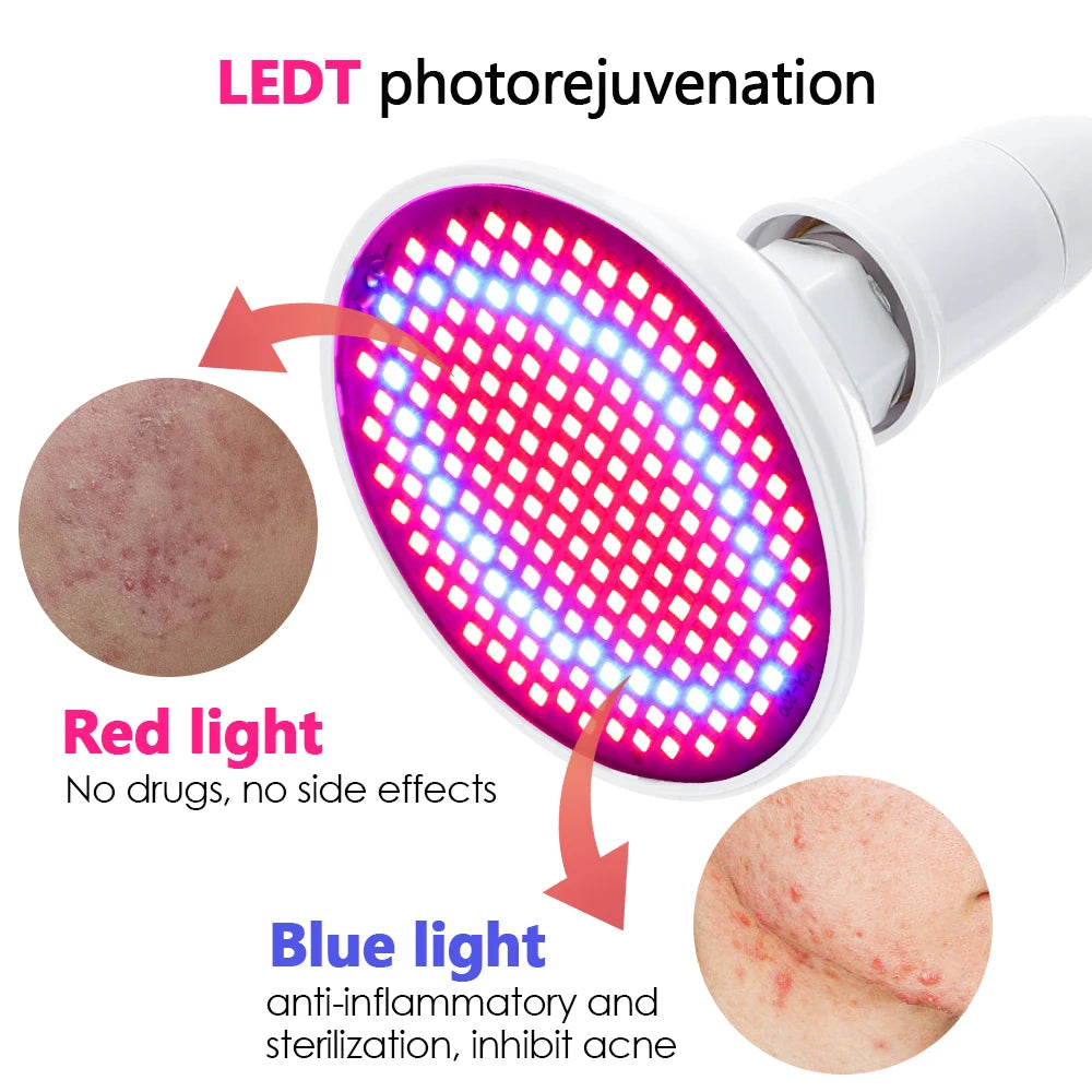 Anti Aging Red blue led Light Therapy Deep Red 660nm Near Infrared 850nm Beauty plant grow light bulb lamp for Full Body Skin