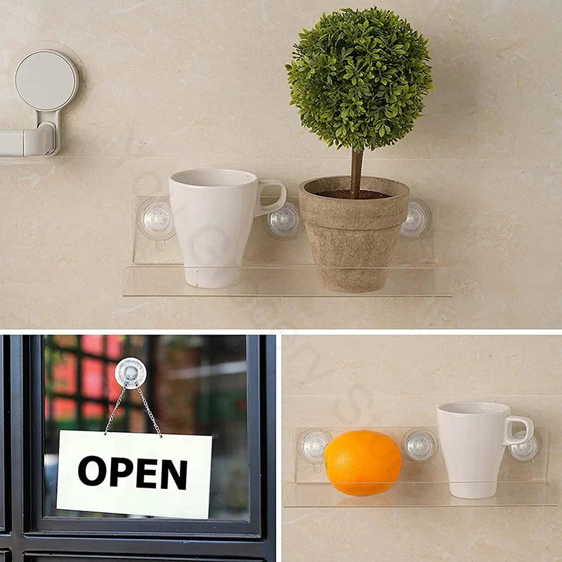 4CM transparent strong PVC suction cup hook with M4 screw rod plastic M5 nut foot pad waterproof storage fixed