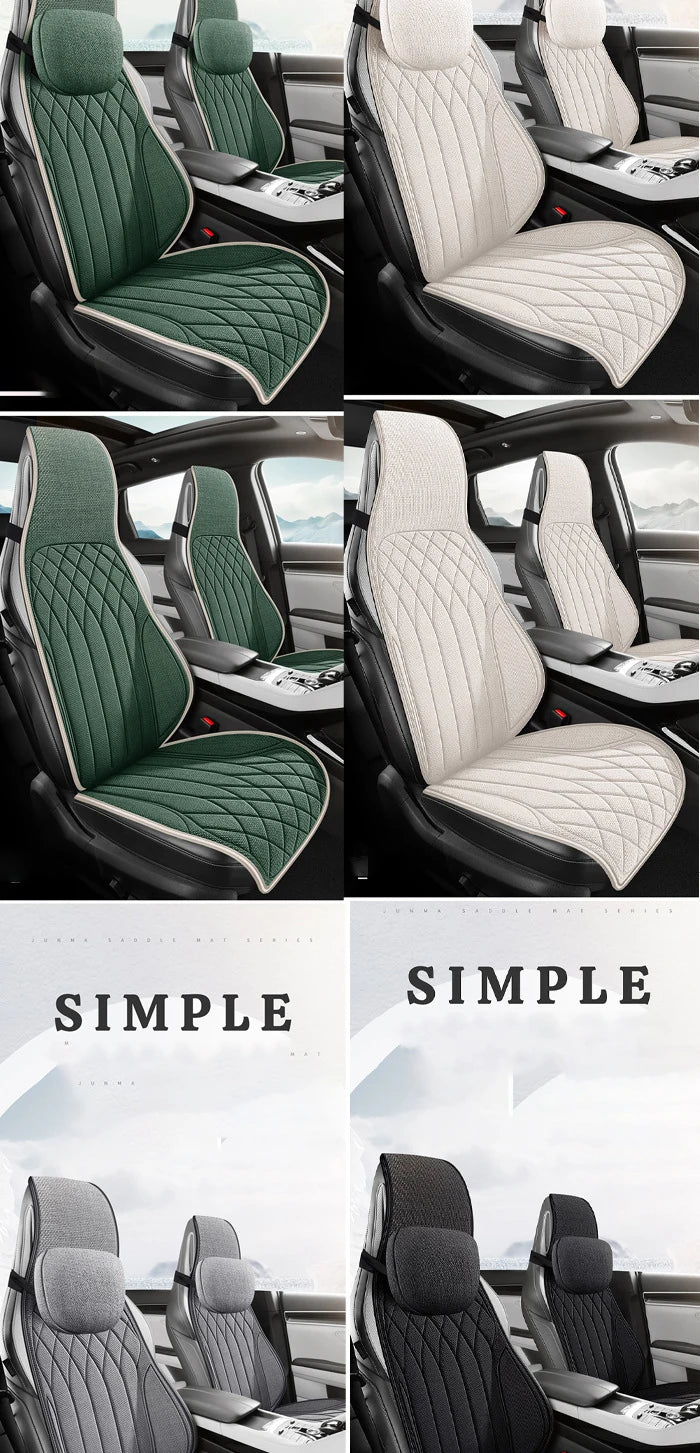 Universal Car Seat Cover Four Season Auto Flax Breathable Anti-Slip Covers for Car Seats Cover Protection Cars Seats Covers