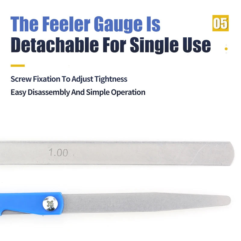 Feeler Gauge Metric Inch Spark Plug Gauge Valve Probes Filler Gauge Probe Thickness Gauge Spark Plug Gap Tools Thickness Set