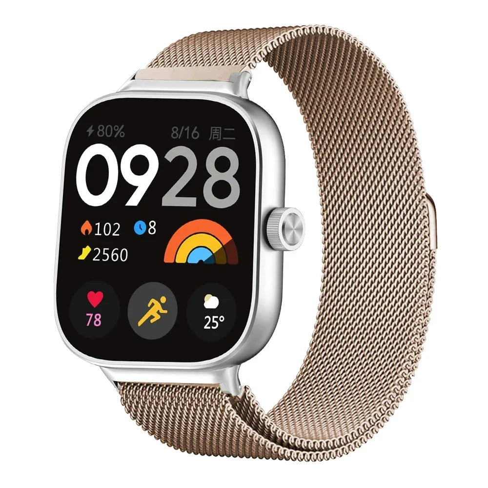 Milanese Loop Band For Redmi watch 5/4 Smartwatch Bracelet For Mi band 8pro/9 pro Wristband Replacement Metal Strap Accessories