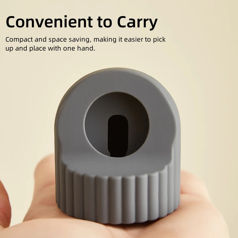 Soft Silicone Charger Stand for Apple Watch Series 8 7 6 5 4 3 2 1 SE Iwatch Station Dock Charging Desktop Holder Accessories