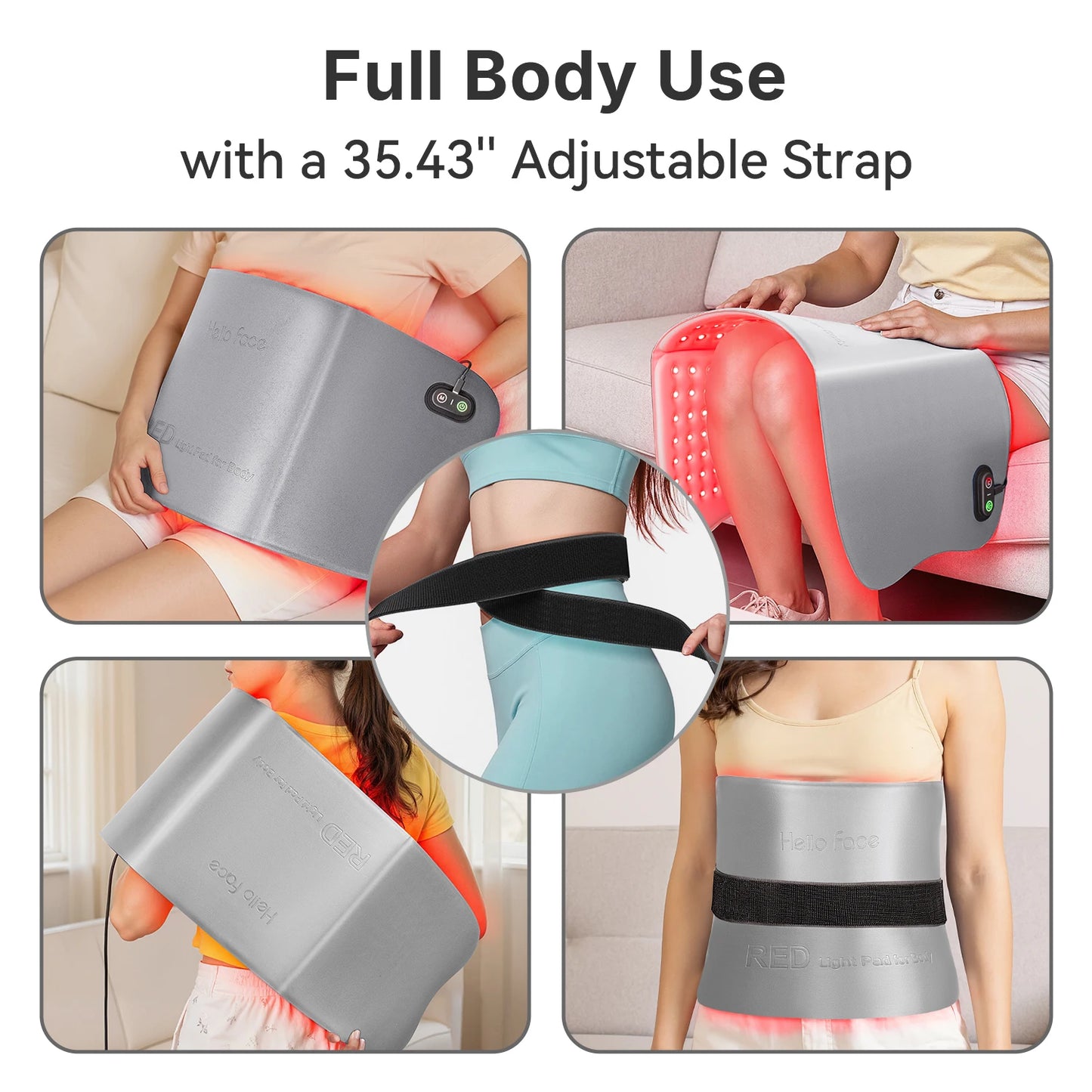 660nm 850nm Wearable Super Large Red Infrared Light Therapy Pad 792pcs LEDs for Human Pet Body Pain Relief L7 Phototherapy Pad