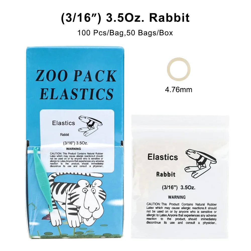 5000Pcs Dental Rubber Band Orthodontic Ligation O-Ring  Animal Traction Rings Fox Chipmunk Rabbit Orthodontics Braces Elastics
