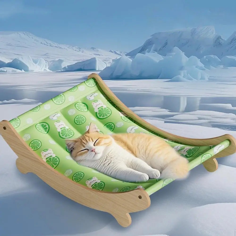 Cat Chair Cooling Washable Cat Bed Pet Hammocks For Floor Outdoor Bedroom Balcony Offices Apartment Corner Living Room Indoor