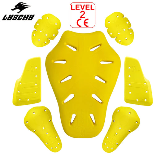 CE Level 2 Certified Motorcycle Jacket Insert Back Protector Thicken High Elasticity Rider Armor Chest Back Spine Protective Pad