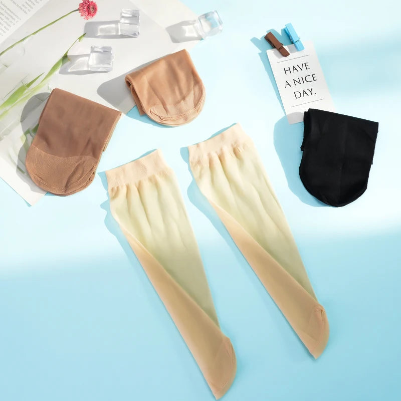 20 Pairs High Quality Women Velvet Socks Pack Female Summer Thin Silk Transparent Sexy Ankle Nylon Socks Set