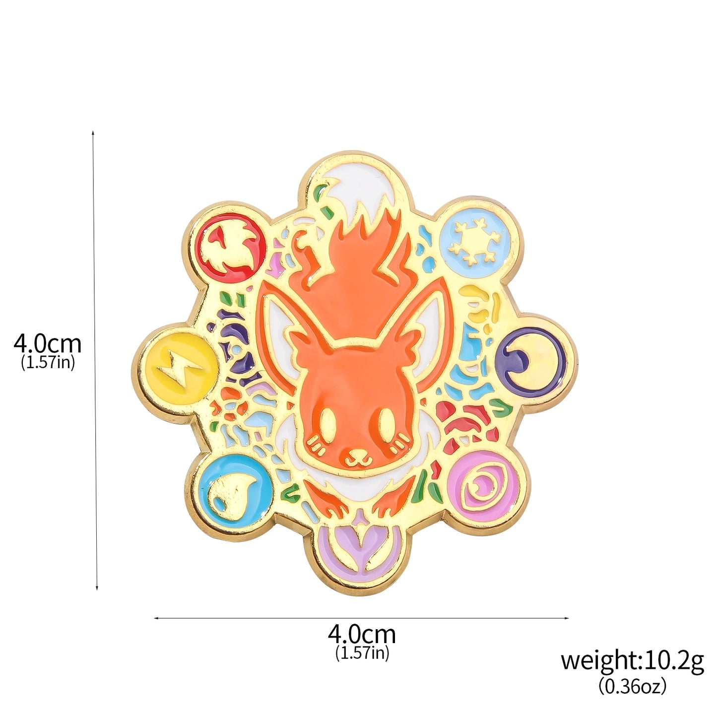 Animation Pokemon Brooch Monster Eevee Brooch Enamel Pin Badge Clothing Badge Decoration Jewelry Accessories Gifts
