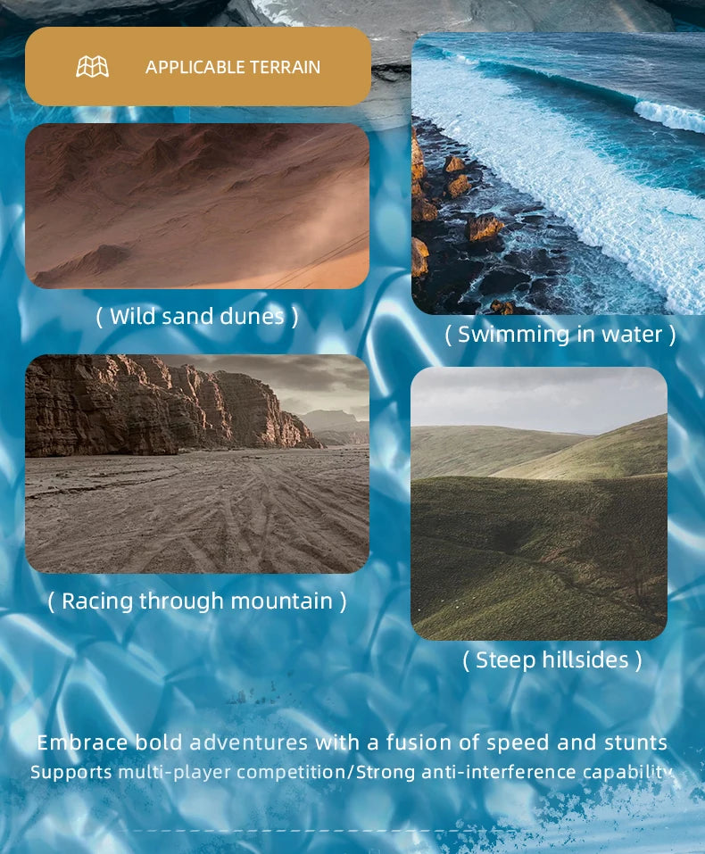 JJRC Q183 Rc Tank Car Track Remote Control Cars Off Road 4X4 2.4G Amphibious Crawler Truck Climbing Electric Model Vehicles Toys