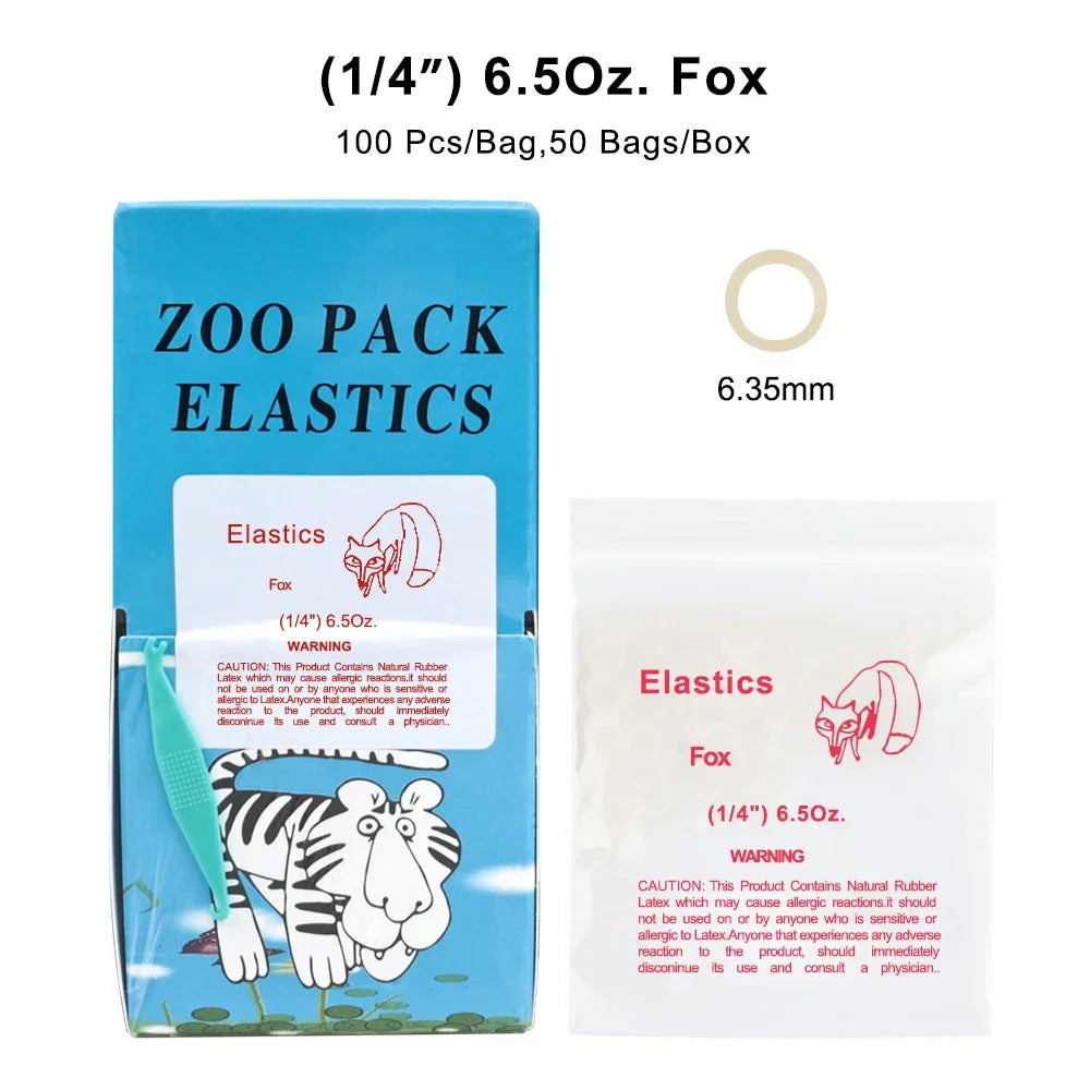 5000Pcs Dental Rubber Band Orthodontic Ligation O-Ring  Animal Traction Rings Fox Chipmunk Rabbit Orthodontics Braces Elastics