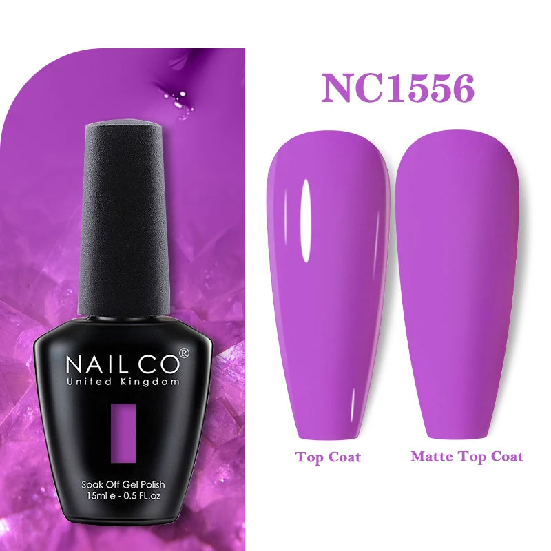 NAILCO Gel Nail Polish 15ml Nail Art Vernis Semi Permanent Soak off UV Gel Polish Gel Manicure Nail Varnish Nail Color Ongles