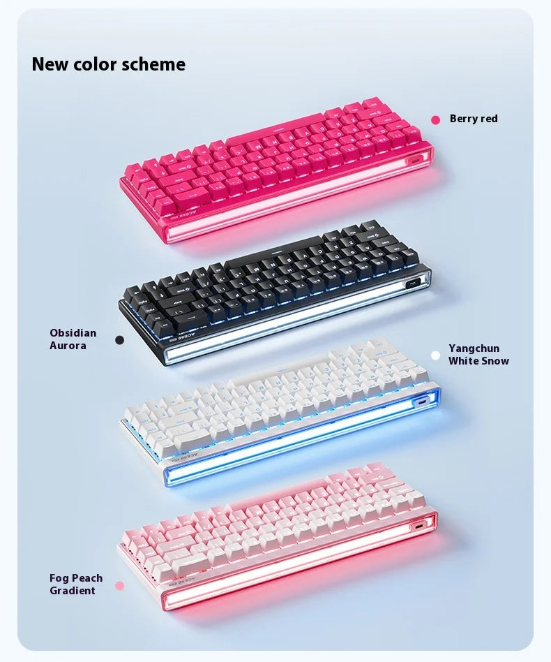 MCHOSE ACE68 Air Magnetic Keyboard Magnetic Switch 8k Polling Rate 128k Scanning Rate RGB Light Box Customized Gaming Keyboard