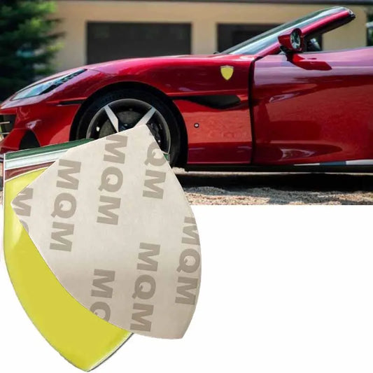 2Pcs Ferr Yellow Red 3D Metal Car Sticker fender Window Body Stickers Badge 458 F430 599 FF ENZO SJ emblem Styling Accessories