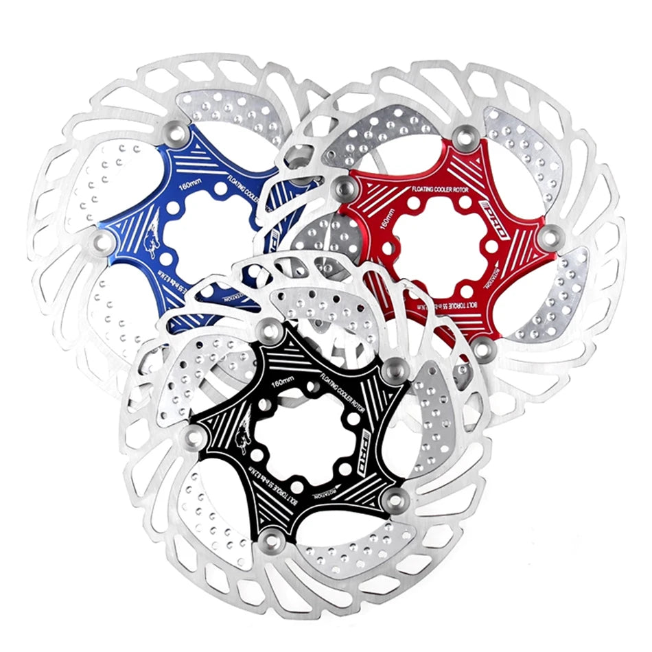 IIIPRO MTB Cooling Disc Brake Heat Dissipation  6 Inch 140/160/180/203mm Rotor Down Hill Floating Bicycle Brake Rotor