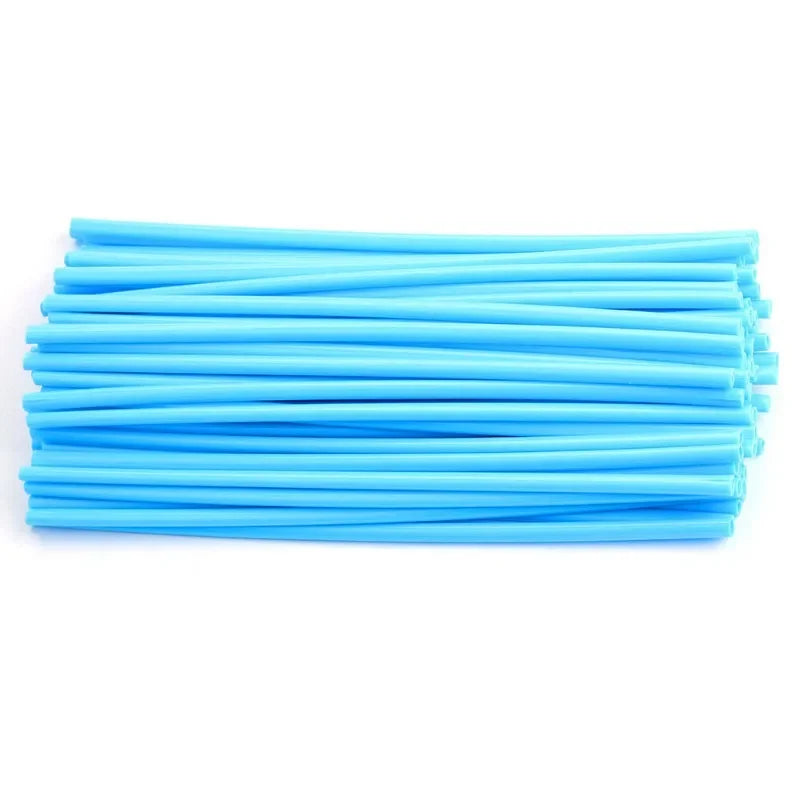72Pcs Motorcycle Dirt Bike Spoke Skins Covers Wraps Wheel Rim Guard Protector