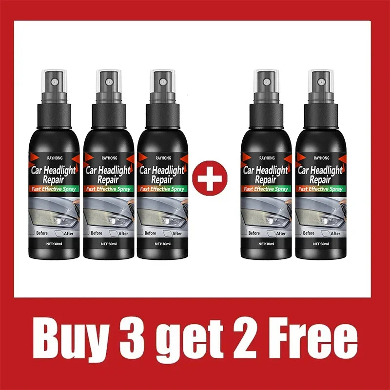 Car Headlight Restoration Polishing Kits Headlamp Scratch Remover Repair Cleaning Paste Remove Oxidation Headlight Polish Liquid
