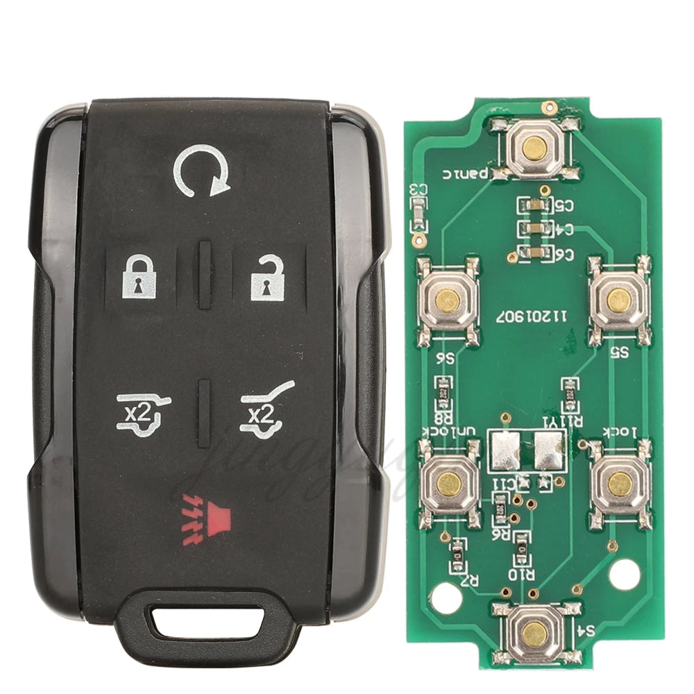 Jingyuqin Remote Smart Car Key Fob 315/433MHZ For Chevrolet Colorado Silverado Tahoe Suburban GMC Canyon Sierra Yukon 2014-2019