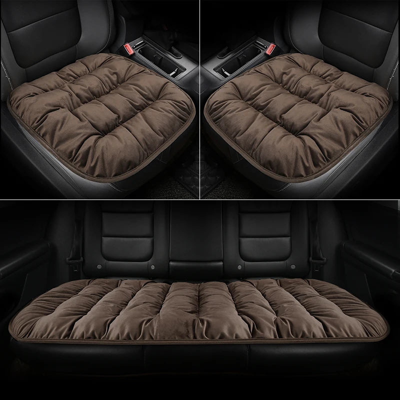 Car Seat Cushion Seat Cover General Front Rear Full Set Down Feather Breathable Protector Mat Pad Auto Accessories for Most Cars