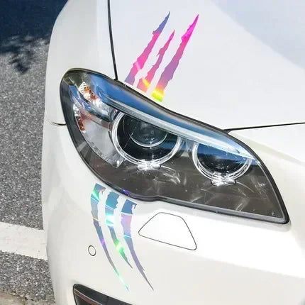 Car Styling Ghost Claw Scratch Stripe Marks Headlight Decal Vinyl Decal Auto Body Decorative Stickers PVC Carving Vinyl Decal