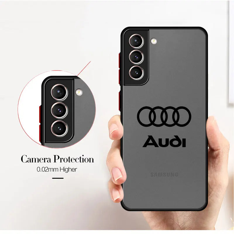 A-Audii-Brand Logo Soft shell Phone Case for Samsung Galaxy S10 S20 S21 FE S9 S22 Plus S24 S23 Ultra S25