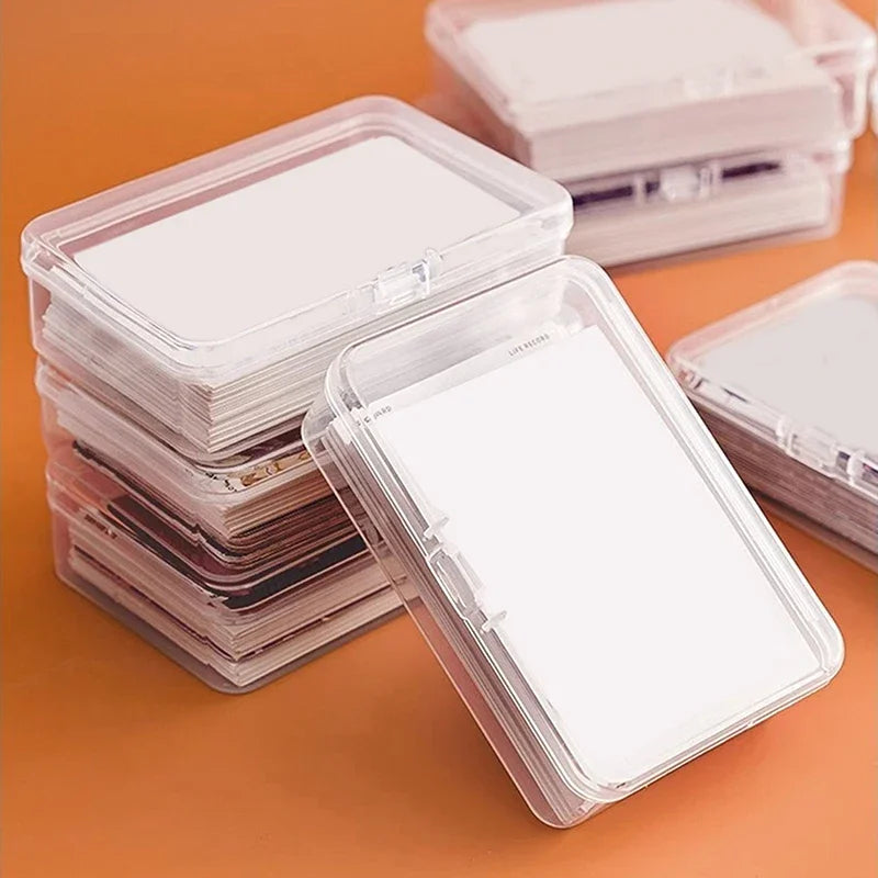 10/3Pcs Transparent Plastic Boxes Playing Cards Container Storage Case Packing Poker Game Card Box Board Games Card Organizer