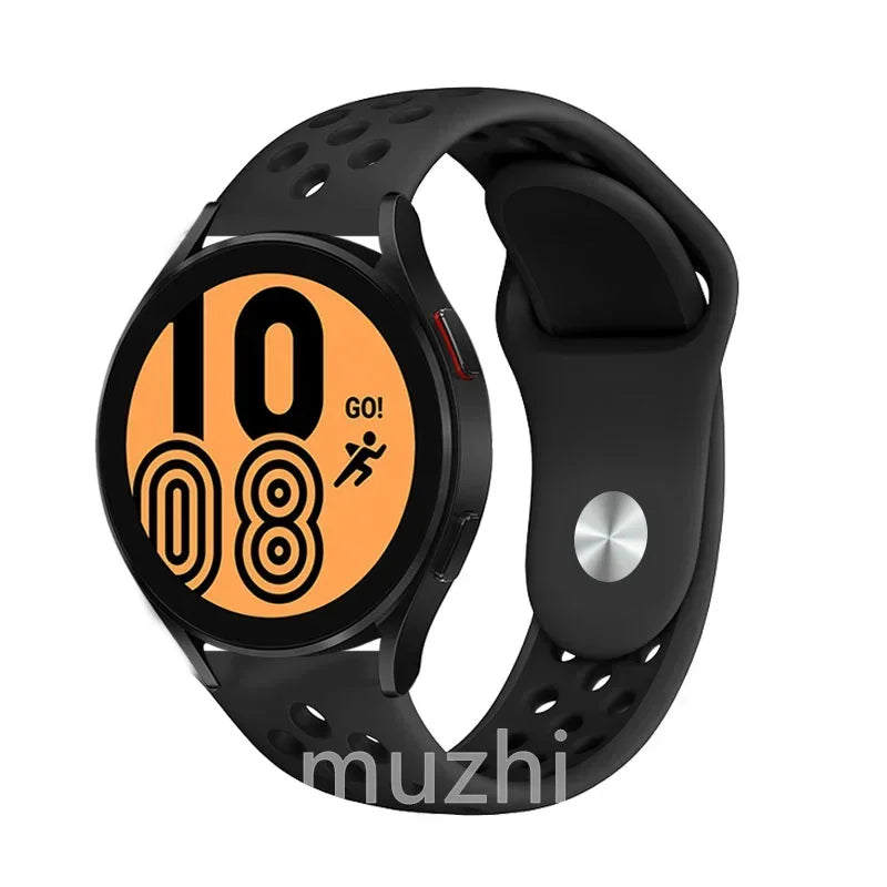 22mm 20mm watch Band for Samsung Galaxy Watch 7-6-5-pro-4-Classic/active 2 Silicone sport bracelet Huawei GT 4-3-2e-pro strap