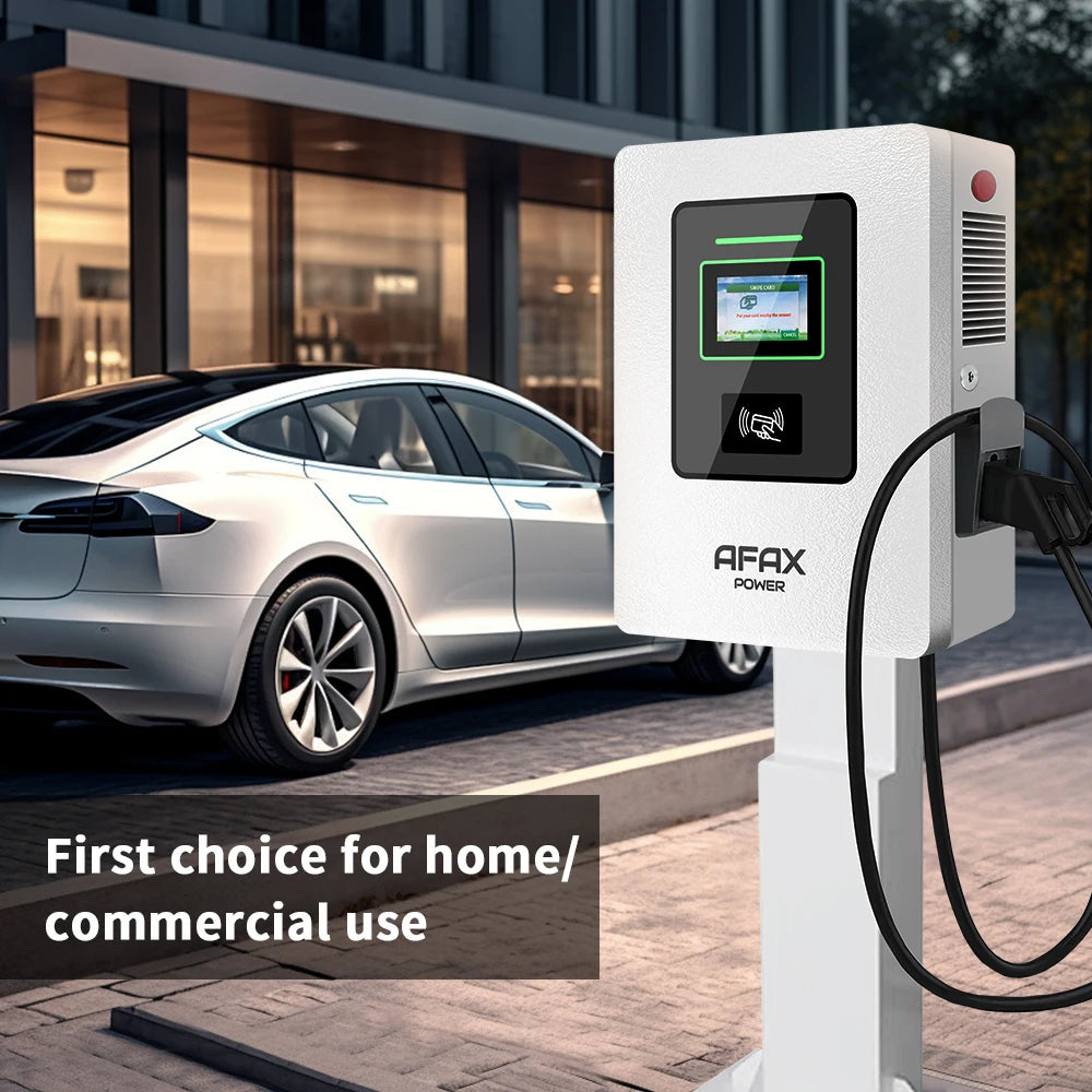 AFAX POWER CCS2 3phase 40KW EV Wall-mounted charging Station With LCD Touch Screen Display